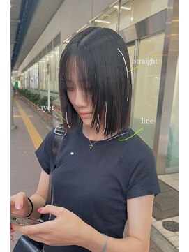 アッシュ 立川店(Ash) 縮毛矯正＋ボブカット