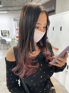 リミットバイアフィナー 大宮店(limit by Afinar) グラデーションピンクベージュ