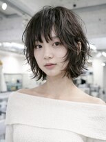 ノラ シブヤ(NORA)&nbsp;ハッシュカットミディアムレイヤーウルフボブボブパーマ