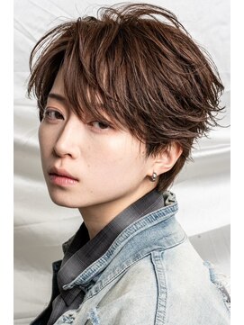 AI TOKYO+Sea MEN'S横浜 MEN'Sパーマ/MEN'Sカット【アイトーキョープラスシーメンズ】 横浜/フェザーショート/ニュアンスパーマ/毛流れ