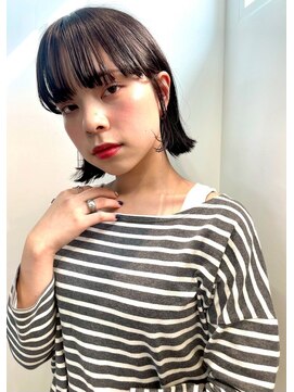  fit stand 千葉/ショートボブ/カット/パーマ/ダブルカラー/トリートメント/縮毛矯正 イメチェン/ピンクベージュ/アンブレラカラー[千葉]