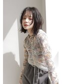 トレンド感◎濡れ髪ボブ×ナチュラルモード