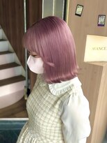 ロア バイ アヴァンス 天王寺店(Lowa by avance.)&nbsp;【外ハネボブ】×【ブルベピンク】