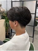 フェザーショート/MEN'S/メンズ/ショートセンターパート/松戸駅