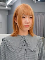 エニフォーイーストハム(Eni for eastham)&nbsp;ブリーチカラー/ライトベージュ/ミディアム/顔まわりカット