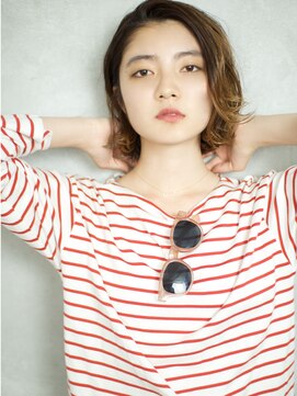 ベック ヘアサロン(BEKKU hair salon) ルーズなカールのウェットミディアムボブヘア☆