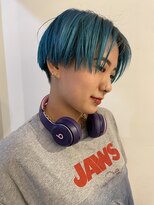 チクロヘアー(Ticro hair) 【TICRO大石】ブルーショート