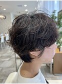 ショートパーマヘア【30代/40代/パーマ/髪質改善/ハイライト】H