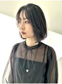 【FOLK】赤みなし透明感グレージュ☆似合わせ内巻きボブ♪
