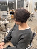 大人ショートベージュカラー