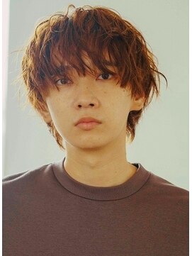 メンズ茶髪パーマ