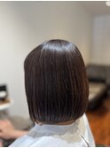 ☆大人のフラットボブ・艶ある明るさで☆