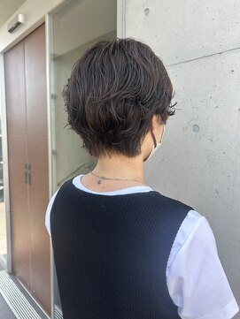 アチーブ ヘア デザイン(achieve hair design) レディースパーマ30代40代小顔ハンサムショートボブ透明感