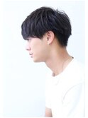 黒髪ニュアンスマッシュ