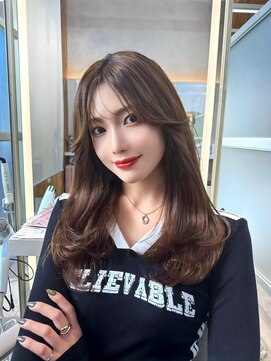 アマトウキョウ アユンチェ(AMA TOKYO×AYUNCHE) 韓国スタイル/ナチュラルくびれヘア_くびれ巻き_レイヤーカット