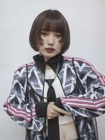 マッシュ 北堀江(MASHU)&nbsp;顔まわりレイヤーボブ　チェリーレッド