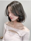 くびれヘア/顔周り/韓国/レイヤーカット/黒髪/ロング/前髪/原宿