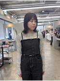 顔まわりレイヤーボブ