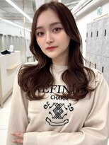 エジョン 八幡山店(Aejon)&nbsp;顔まわりレイヤーカット姫カットレイヤーオリーブベージュ調布