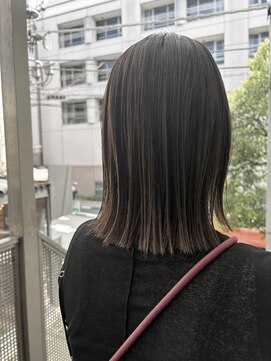 ディジョン 自由ヶ丘(Dijon) 韓国顔まわりレイヤーカットグレージュオリーブベージュブラウン