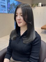 シュク 高円寺(SYUK)&nbsp;加藤【高円寺】内巻きレイヤー/レイヤーカット/グレージュ