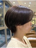 大人ガーリー/レイヤーショート/前髪白髪/20代30代40代50代/大宮