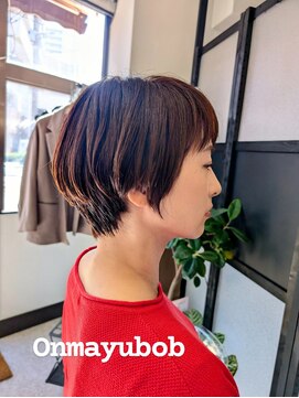 フルーノヘア 八幡駅(Hulu-no.hair) オンまゆショートボブ