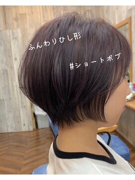 アンサ 城陽寺田店(ANSA) ふんわりひし形ショートボブ
