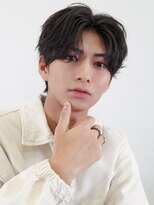 メンズサロン ガウディ 三宮店(men's salon Gaudi)&nbsp;メンズカット×センターパート×ナチュラルパーマ