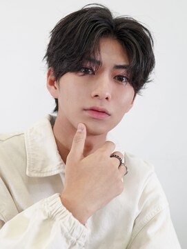 メンズサロン ガウディ 三宮店(men's salon Gaudi) メンズカット×センターパート×ナチュラルパーマ