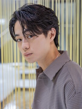 シティ メンズ(CITY men's) メンズ刈り上げフェザーパーマツーブロックセンターパート