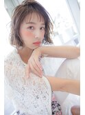 切りっぱなしウェーブボブ