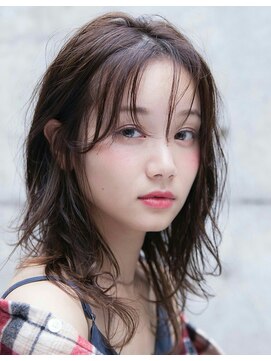 エース (ACE) ACE LA シースルーバング×アッシュグレー