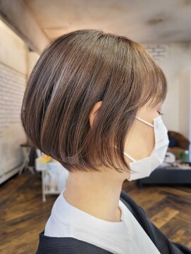 ベレッタ 楠葉店(veretta.) 【ボブヘア】横顔美人ショートボブ 丸木 崇史/30代/40代/50代