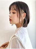 イヤリングカラーボブ/似合わせカット/大人かわいい/小顔ヘア