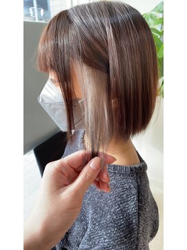 ヘアープラスジェイジェイ 新在家店(JJ) ボブカット+インナーカラー