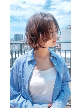 マッシュアンドマッシュアヴェダ ららぽーと福岡店(mash&mash AVEDA) 20代30代40代大人可愛いウェーブボブ福岡博多