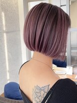 アフューズバイストゥー(Vfuse by StueW)&nbsp;クールダークピンク×ミニボブ[倉敷][岡山]