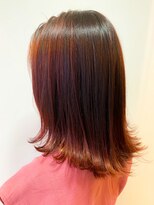 ライフ 忍ケ丘店(Lyfe)&nbsp;ベリーピンク_エアリープリカールミディハイライトカラー_18