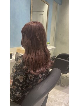 アソビ 表参道(ASOBI) ダブルカラー　ピンクベージュ　ニュアンスカラー