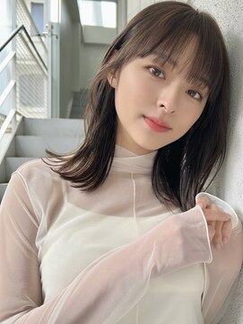 ミンクス渋谷スマートサロン(MINX shibuya smart salon) 魅力倍増カール シアーカラー ショート 姫カット ダークアッシュ