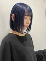 ヴァイス 新宿店(VAICE) プツッとボブ×ネイビーブルー