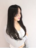 大人レイヤー/かき上げスタイル/韓国レイヤー/ワンホンヘア