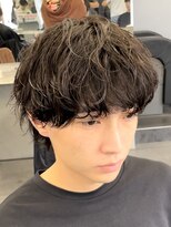 渋谷シャドウパーマ緩め波巻きスパイラルパーマ19時以降