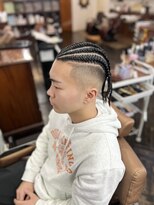 バイブアンドアネックス(VIBE & ANNEX)&nbsp;メンズコーンロウ　スキンファード