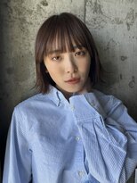 ノラジャーニー(NORA Journey)&nbsp;【上田】ボブレイヤーカット地毛風ストレートオリーブカラー