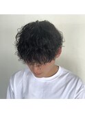 波巻きパーマ