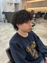 ハイセンス セカンド(HISENSE second)&nbsp;メンズウルフスタイル×波巻きパーマ