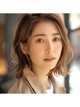 エヌプラスリタ 近鉄八尾(N+lita) イメチェン/ワイドバング/ホワイトブロンド/外ハネボブ