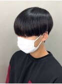 黒髪マッシュナチュラルマッシュメンズヘア韓国ツーブロック
